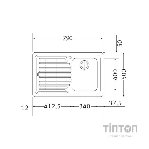 Мийка кухонна Franke Logica line LLL 611-79 (101.0381.809)