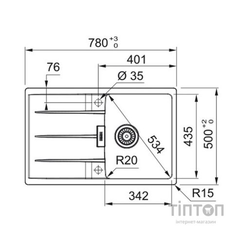 Мийка кухонна Franke Maris MRG 651-78 (114.0565.124)