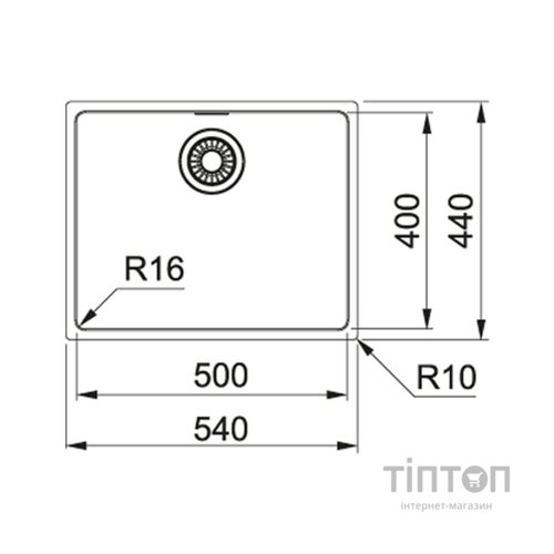 Мийка кухонна Franke Maris MRX 110-50/122.0598.741 (122.0598.741)