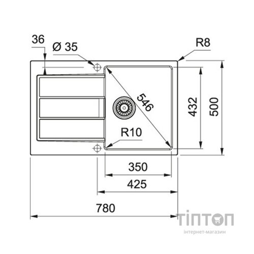 Мийка кухонна Franke Sirius 2.0 S2D 611-78 (143.0621.332)