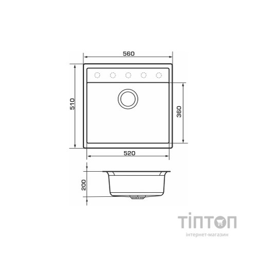 Мийка кухонна GRANADO LERIDA avena (gr0402)