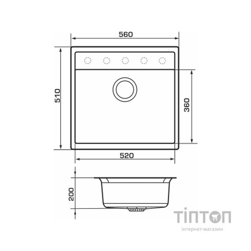 Мийка кухонна GRANADO LERIDA marron (gr0406)