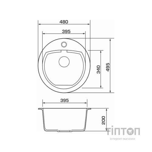Мийка кухонна GRANADO LUGO gris (gr2808)