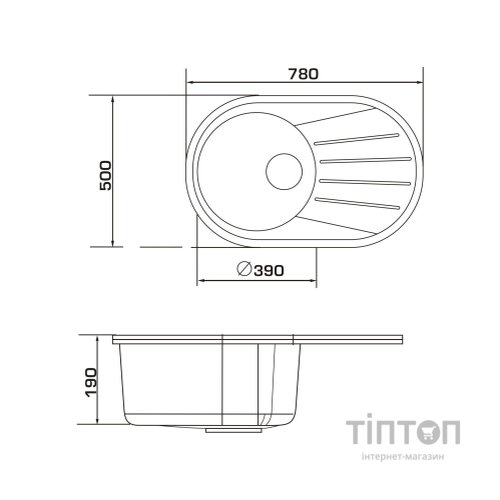 Мийка кухонна GRANADO MURCIA avena (gr1702)