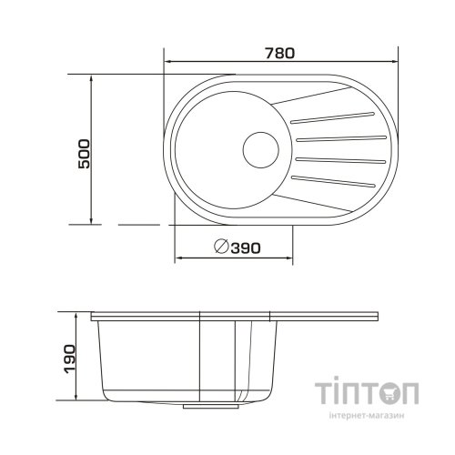 Мийка кухонна GRANADO MURCIA gris