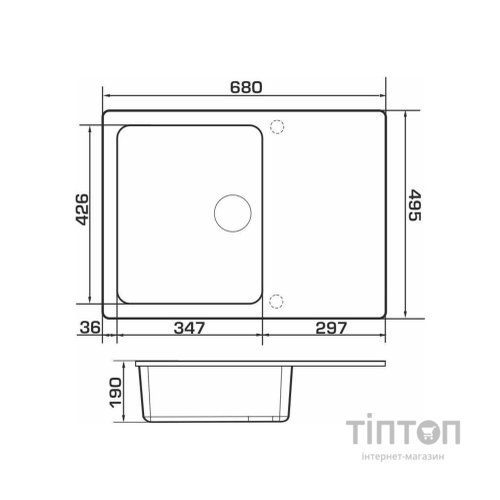 Мийка кухонна GRANADO SALAMANKA avena (gr0602)
