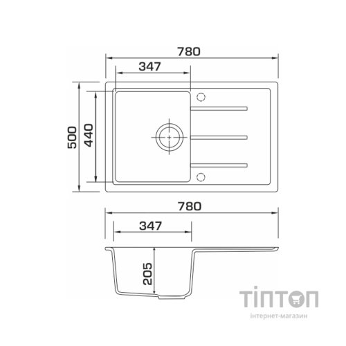 Мийка кухонна GRANADO TOLEDO marron (gr2106)
