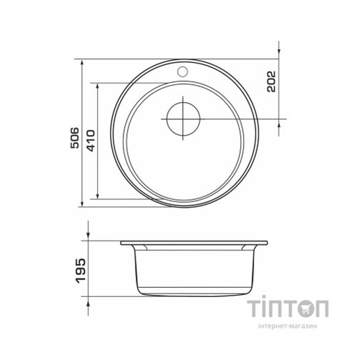 Мийка кухонна GRANADO VITORIA gris (gr0108)