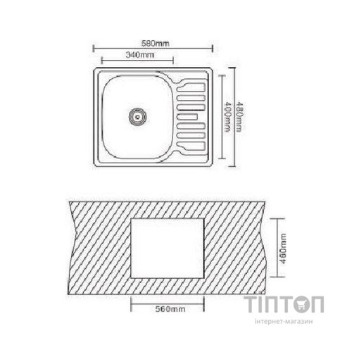 Мийка кухонна Interline POLO microdecor
