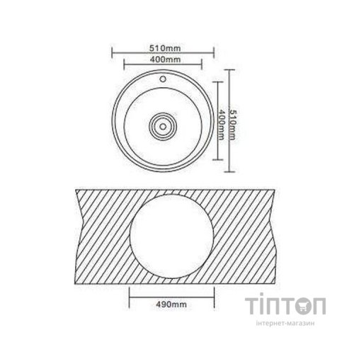 Мийка кухонна Interline RONDO sateen