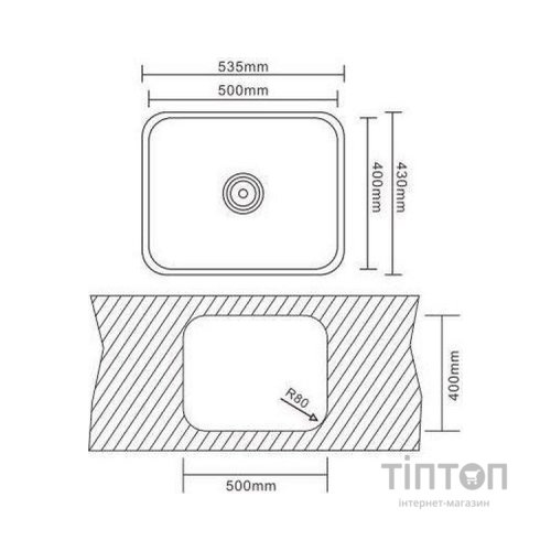 Мийка кухонна Interline UNDER PLUS sateen