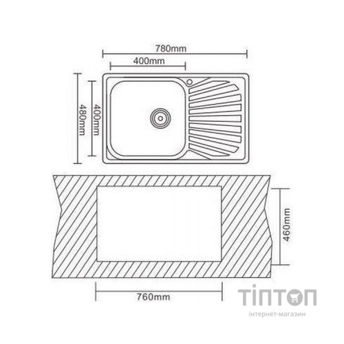 Мийка кухонна Interline VEGA sateen