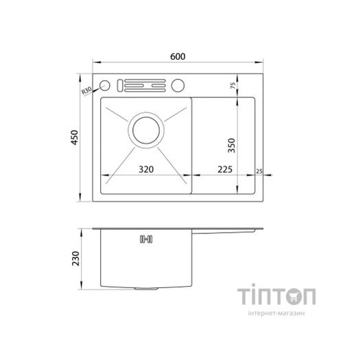 Мийка кухонна Nett NB-6045(R)