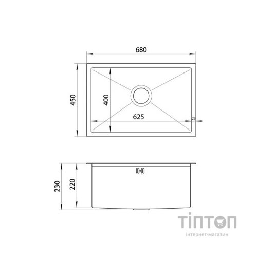 Мийка кухонна Nett NB-6845