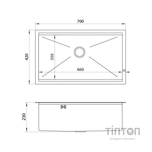 Мийка кухонна Nett NB-7042
