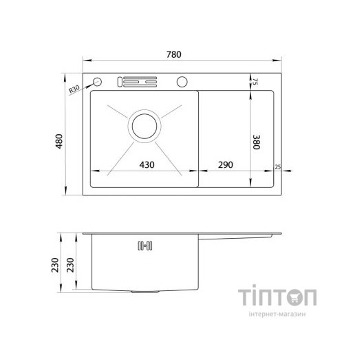 Мийка кухонна Nett NB-7848(R)