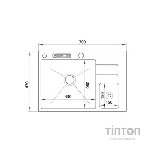 Мийка кухонна Nett NBM-7047