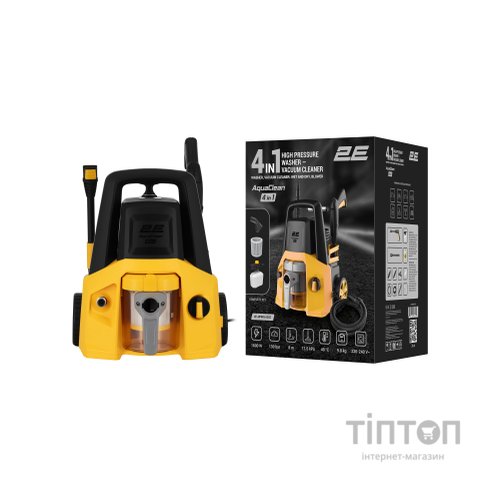 Мийка високого тиску 2E AquaClean 1600Вт, 130бар, 480л/год, шланг 8м (2E-HPW1613VC)