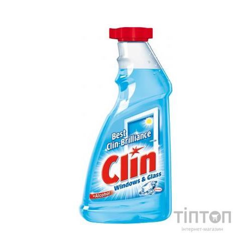 Миюча рідина для прибирання Clin для скла Блакитний 500 мл (запаска) (9000100866279)