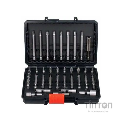 Набір біт Black&Decker PH0,PH1,SL4,SL6,Pz1,Pz2,Тx10,Тx20,L 25,50,75 мм,38 шт, кейс (A7202)