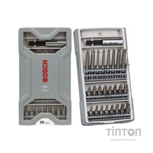 Набір біт Bosch Mini X-Line Extra Hard, з тримачем, 25 шт (2.607.017.037)