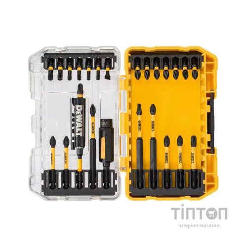 Набір біт DeWALT EXTREME FLEXTORQ, Phillips,Pozidriv, Torx, Slotted, L = 25, 57, 85 мм, 25 шт, кейс (DT70730T)