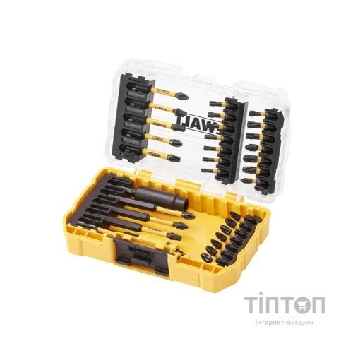 Набір біт DeWALT EXTREME FLEXTORQ, Phillips,Pozidriv,Torx, Slotted,Pz3, T25, 32 шт, кейс (DT70743T)