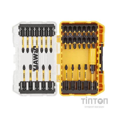 Набір біт DeWALT EXTREME FLEXTORQ, Phillips, Pozidriv, Torx, T25, L = 25,57 мм, 31 шт, кейс (DT70739T)