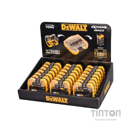 Набір біт DeWALT EXTREME FLEXTORQ, Torx, T20, L = 25 мм, 25 шт, кейс TOUGH CASE (DT70557T)