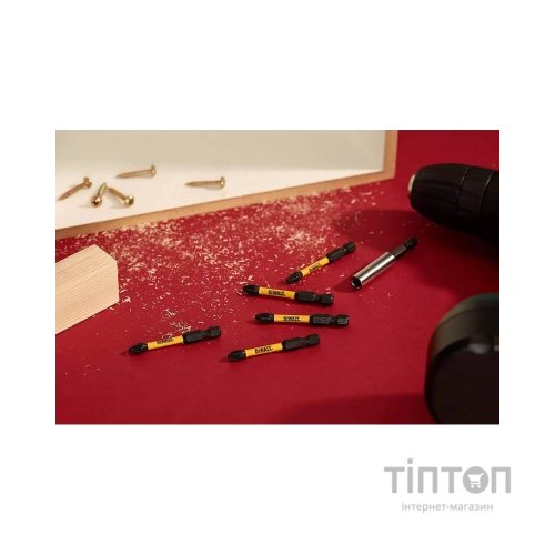 Набір біт DeWALT IMPACT TORSION, ударні, Pozidriv, Pz2, L=57 мм, 5 шт (DT7391T)