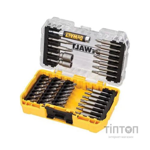 Набір біт DeWALT Phillips, Pozidriv, Torx, L = 25, 50 мм, головки 8, 10 мм, маг. держ., 40 шт, кейс (DT70705)