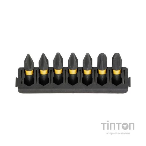 Набір біт DeWALT в касеті для Tough Case, FlexTorq, L 25 мм, Рh1 2 шт, Рh2 3 шт, Рh3 2шт (DT70808)