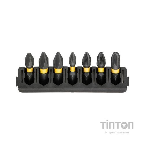 Набір біт DeWALT в касеті для Tough Case,FlexTorq,L 25 мм, Рh1,Рh2 2 шт, Pz1,Pz2 2 шт, Pz3 (DT70809)