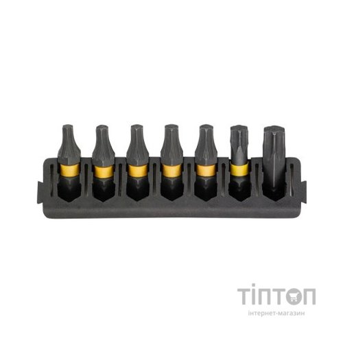 Набір біт DeWALT в касеті для Tough Case, FlexTorq, L25 мм,Т15,Т20-2 шт, Т25-2 шт,Т30,Т40 (DT70816)