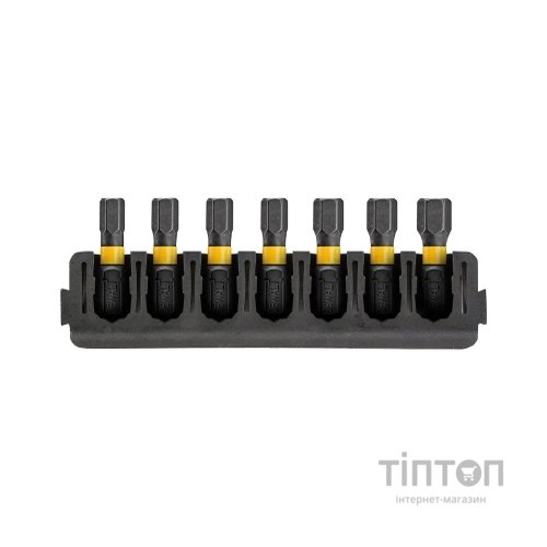 Набір біт DeWALT в касеті Tough Case, FlexTorq, L=25 мм, H3, H4-3 шт, H5-2 шт, H6 (DT70806)