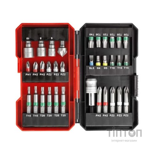 Набір біт Einhell 34 шт, кейс, KWB (108801)