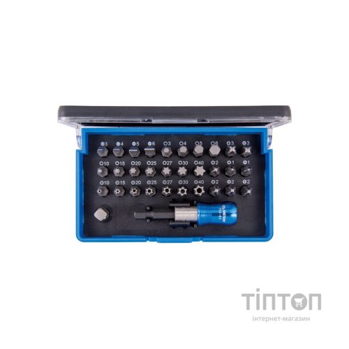 Набір біт KING TONY 1/4" TORX, HEX, PZ, PH, SLOT, 32 шт (1032CQ)