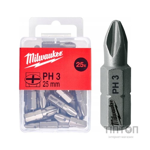 Набір біт Milwaukee PH3, 25мм, 25шт (4932399588)