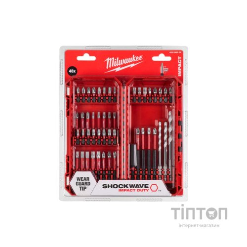 Набір біт Milwaukee SHOCKWAVE 48 шт (4932492005)