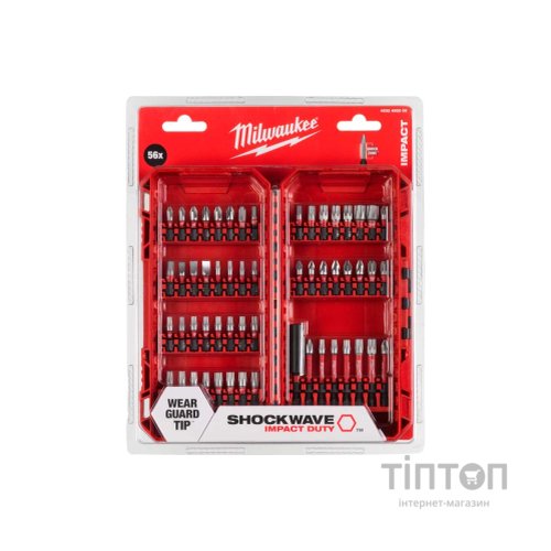 Набір біт Milwaukee SHOCKWAVE 56 шт (4932492006)