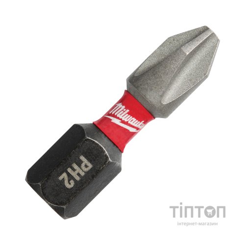 Набір біт Milwaukee SHOCKWAVE, PH2, 25мм, 2шт (4932430852)