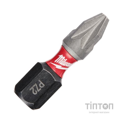 Набір біт Milwaukee SHOCKWAVE, PZ2, 25мм, 2шт (4932430863)