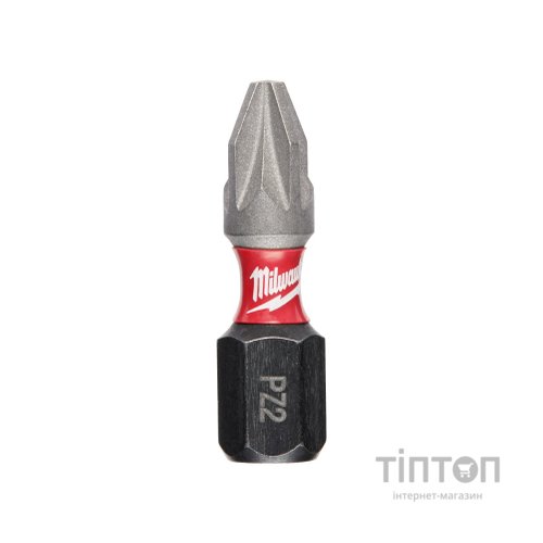 Набір біт Milwaukee SHOCKWAVE, PZ2, 25мм, 2шт (4932430863)