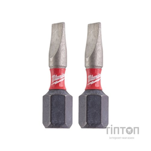 Набір біт Milwaukee SHOCKWAVE, SL0,8x5,5, 25мм, 2шт (4932430902)