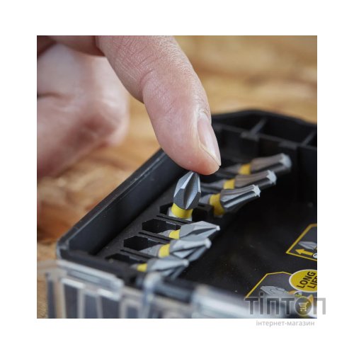 Набір біт Stanley FatMax, Phillips, Pozidriv, Torx, 2x Ph, L 25, 50 мм, 10 шт, кейс (STA88560)