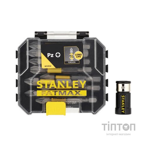 Набір біт Stanley FatMax, Pozidriv, Pz1, Pz2, Pz3, L = 50 мм, 10 шт, кейс (STA88565)