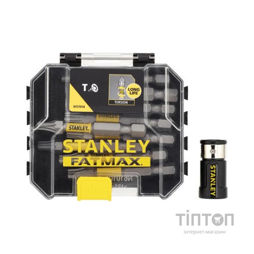Набір біт Stanley FatMax, Torx, T10, T15, T20, T25, T30, Т40, L = 50 мм, 10 шт, кейс (STA88566)
