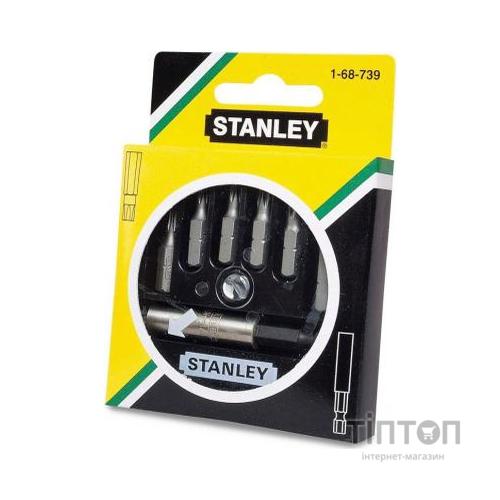 Набір біт Stanley из 6 вставок и магнит. держателя (1-68-739) (1-68-739)
