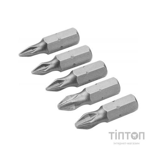 Набір біт Tolsen S2А хрестові РН 0-1-2-3х25 мм 5 шт (20286)