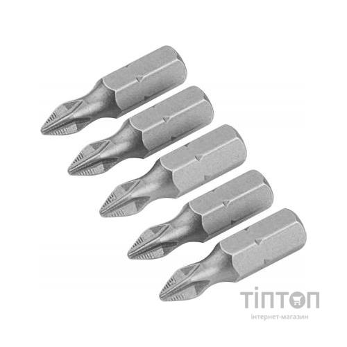 Набір біт Tolsen S2A хрестові РН 2х25 мм, 5 шт (20271)